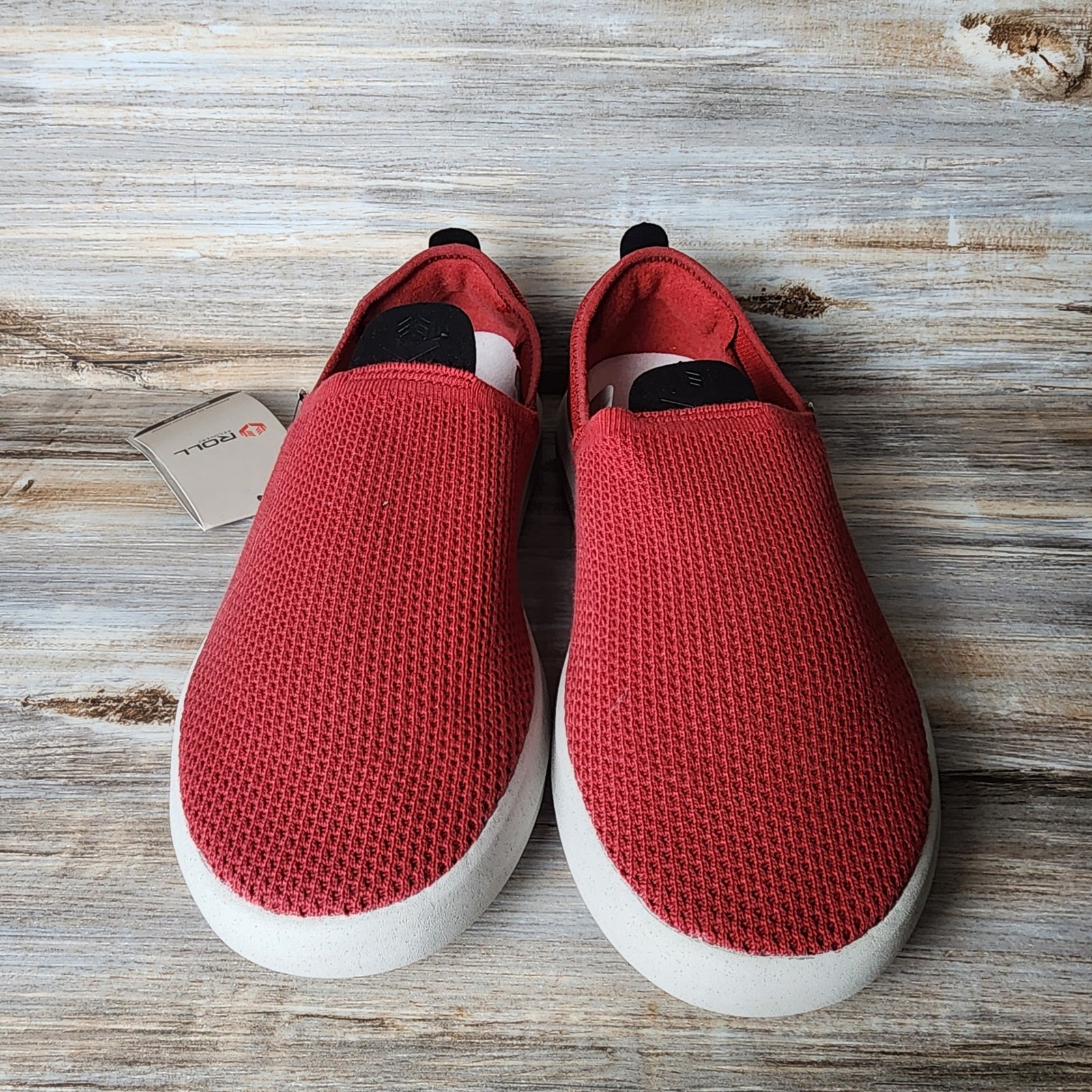 Roll Recovery Superplush Classic Mens 10 Cardinal Moon Red Slip On Shoes New — image 2 of 8